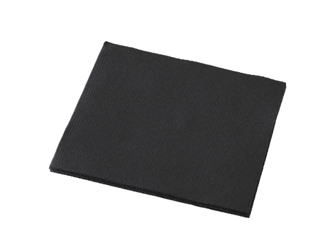 2 PLY 1/4 FOLD DINNER BLACK NAPKIN (PKT)