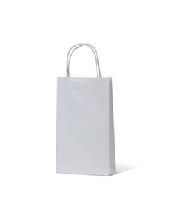 BABY WHITE TWIST PAPER  BAG (SLV)