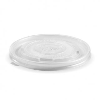 SOUP LID-CLEAR PP FLAT LID FOR 12-32OZ