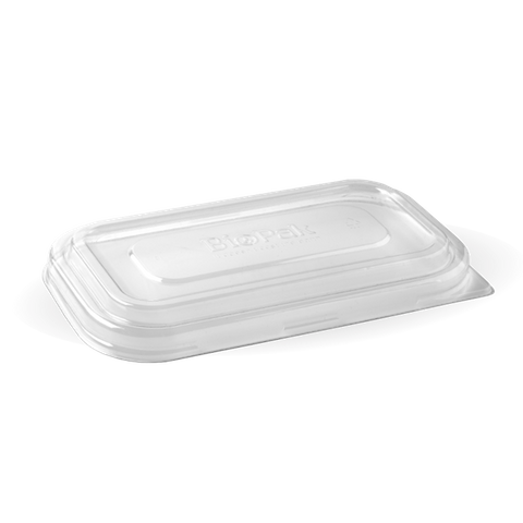 BIOPAK PET TRAY LID RND ENDS 750 & 1000 LBL-T-RPET(D)