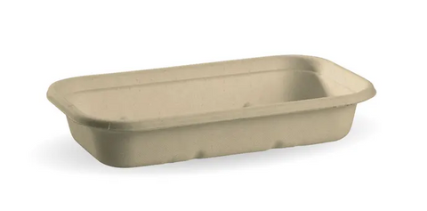 BIOPAK 750ML TRAY ROUND ENDS B-LB-750T SLV