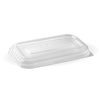BIOPAK PET LID RND ENDS FIT 750ML LBL-T-RPET(D) (SLV)
