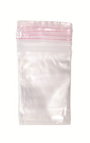 3.5 X 2.5 (90 X 60MM) RESEALABLE BAG