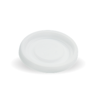 LID 4OZ WHITE BIO NO HOLE BCL-4 (SLV)