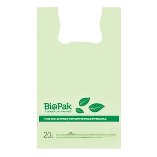CHECKOUT BAG COMPOSTABLE 20LTR PSB-C-0005 (SLV)