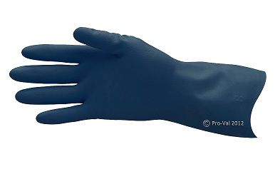 RUBBER GLOVES SMALL  BLUE #7 (PKT)