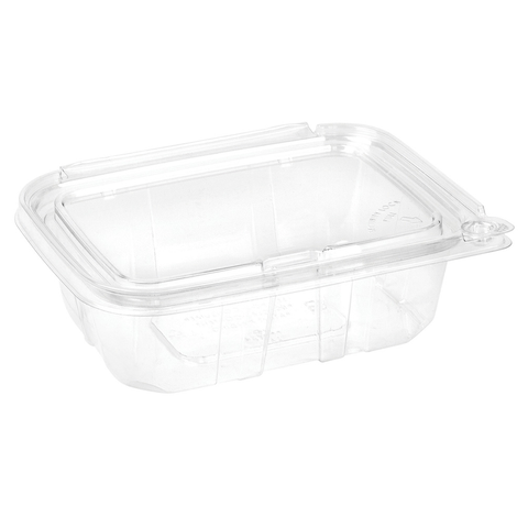 TAMPER EVIDENT 590ML RECTANGLE HINGED CONTAINER
