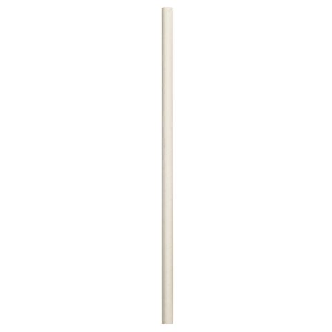 PAPER STRAWS WHITE 6MMX197MM (CTN)