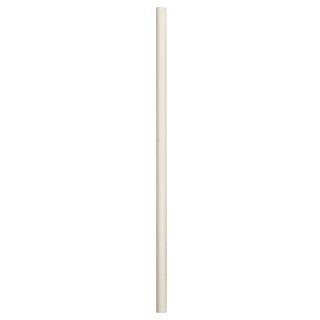 PAPER STRAWS WHITE 6MMX197MM (SLV)