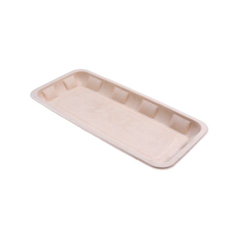 HD PRODUCE COMPOSTABLE TRAY 11X5 SLV