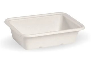 BIOPAK 600ML WHITE REC CONT B-LB-600-W