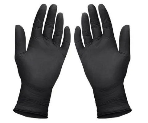 NITRILE GLOVE  P-FREE BLACK LARGE