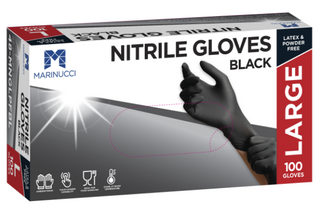 NITRILE GLOVE  P-FREE BLACK LARGE