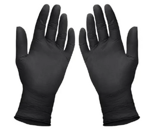 NITRILE GLOVE  P-FREE BLACK LARGE