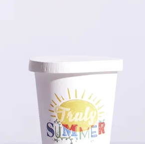 PAPER LID TO SUIT 12/16/22OZ SUMMER CUPS