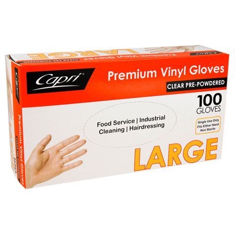 VINYL GLOVE LP LARGE (PKT)