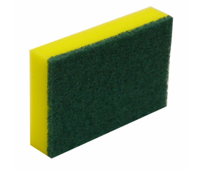 NAB SMALL GREEN & GOLD SPONGE SCOURER 10/PKT