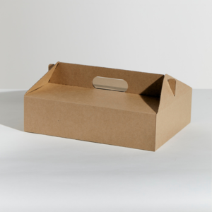 KRAFT CARRY BOX MED W/ HANDLE CTN EB2K