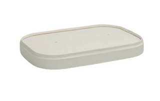 PAPER LID WHITE FOR PLM PAPER RECT CONT