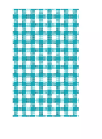 CHECK GREASEPROOF TEAL (GINGHAM)