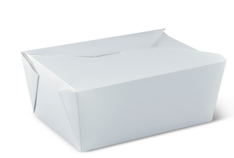 #4 (75OZ) PAILPAK-WHITE LUNCH BOX (SLV)