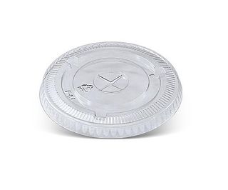 PET FLAT LID SMALL FOR ANCHOR CUPS 10OZ