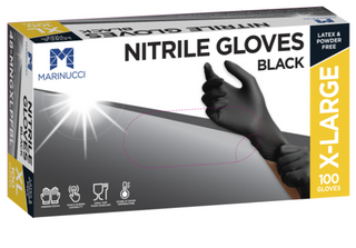 NITRILE GLOVE P-FREE BLACK EX LARGE (PKT)