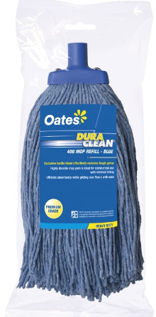 NAB COTTON MOP 400GM BLUE (EACH)