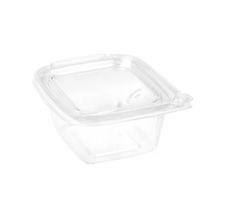 TAMPER EVIDENT 475ML SQUARE HINGED CONTAINER (SLV)