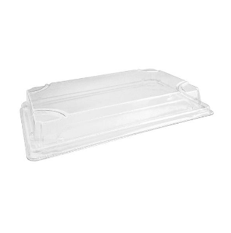 LARGE PET LID FOR SUSHI TRAY STLL (SLV)