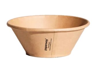 1300ML DELUXA PAPERWAY BOWL PP KRAFT