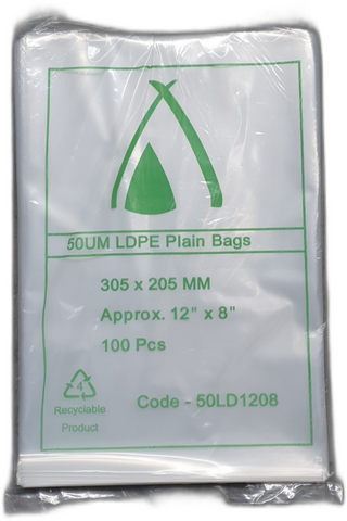 POLY BAG 12X8 (50UM) 300X200MM