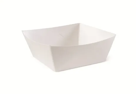 TRAY #7 SQUARE WHITE 95X95X50MM