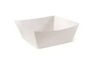 TRAY #7 SQUARE WHITE 95X95X50MM (SLV)