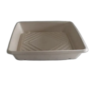 SUGARCANE PLATTER UNBLEACHED-SMALL BWCTS SLV