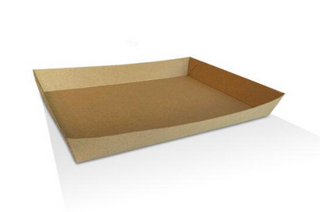 KRAFT TRAY #7 XXLARGE 300X225X40MM (SLV)