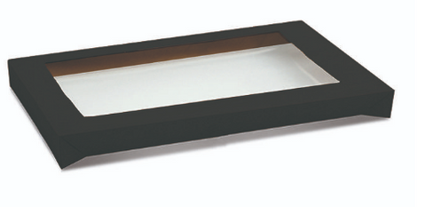 LID CATERING TRAY BLACK LARGE