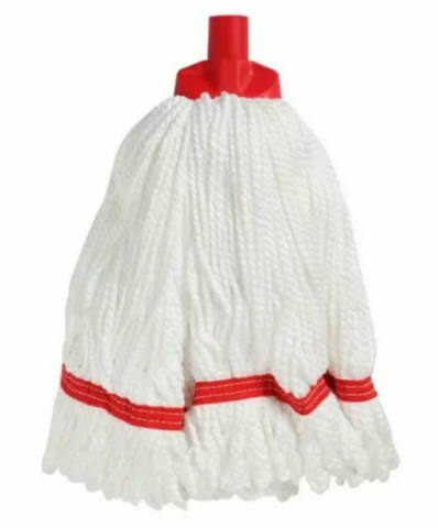 MICROFIBRE ROUND MOP RED EACH