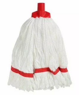 MICROFIBRE ROUND MOP RED EACH