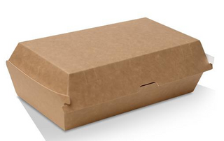 ECO KRAFTBOARD SNACK BOX REGULAR KB6 (SLV)