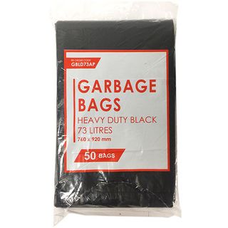 77  LT HEAVY DUTY BIN LINER BLACK  (50)