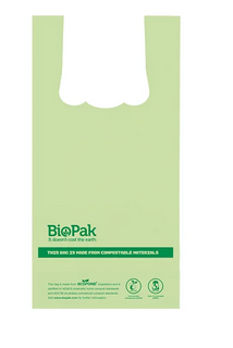 CHECKOUT BAG COMPOSTABLE 8LTR PSB-C-001 (SLV)