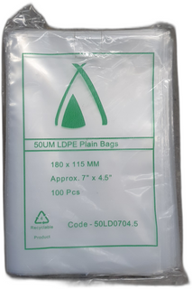 POLY BAG 6x4 (50UM) 150x100MM  CTN