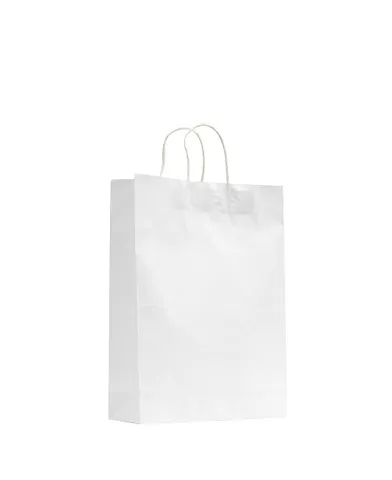 SMALL WHITE TWIST PAPER BAG  SLV