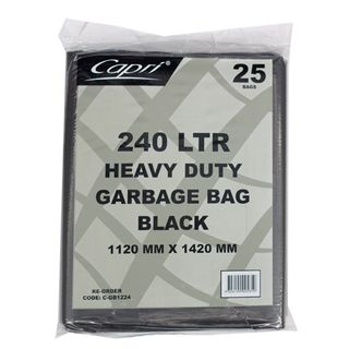 240 LTR BIN LINER BLACK HDPE (SLV)