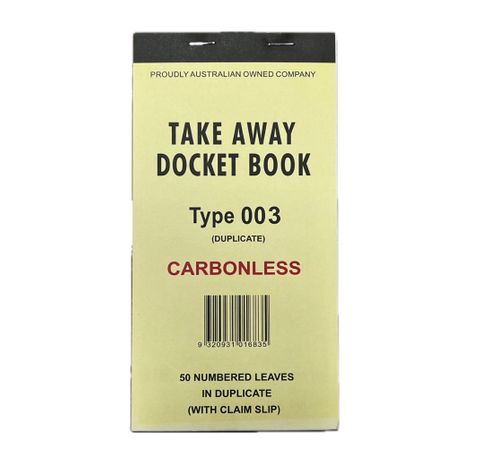 DOCKET BOOK 003 DUPLICATE W/ CLAIM LARGE