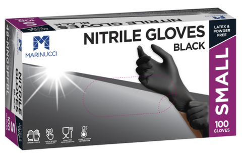 NITRILE GLOVE P-FREE BLACK SMALL