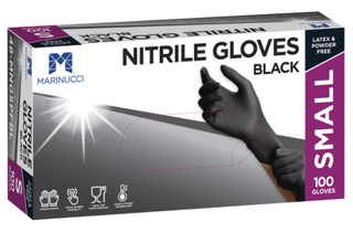 NITRILE GLOVE P-FREE BLACK SMALL