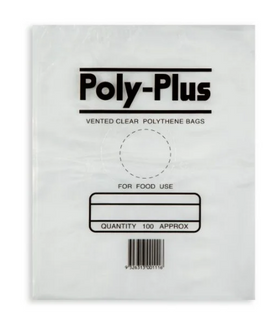 9 X 6 VENTED LDPE BAG 32UM 230X150