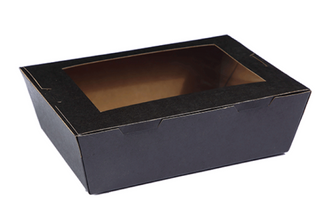 LARGE WINDOW LUNCH BOX BLACK (CTN)